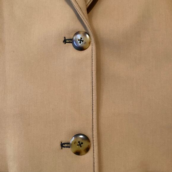 Sir Andre Oversized Heavy Cotton Blend Blazer Jacket Camel Tan 1 S $525 - Picture 11 of 12